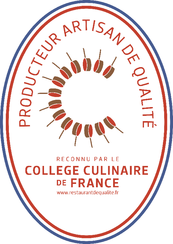 Reconnu Prodcuteur Artisan de Qualité par le Collège Culinaire de France